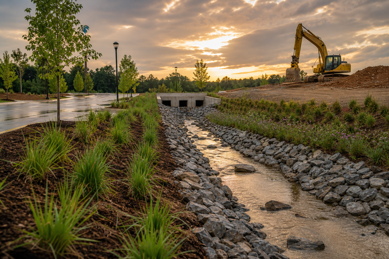 Stormwater drainage design considerations for Georgia projects