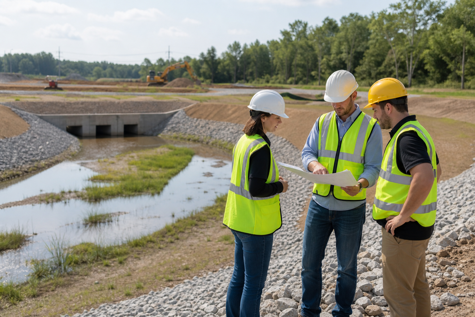 When to hire an engineering firm, a site work contractor, or a hybrid team — stormwater drainage design