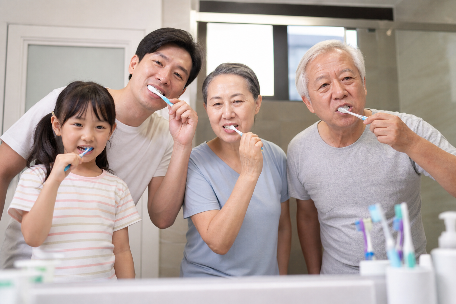 Age-specific preventive notes for children, adults, and seniors — preventive dental care habits