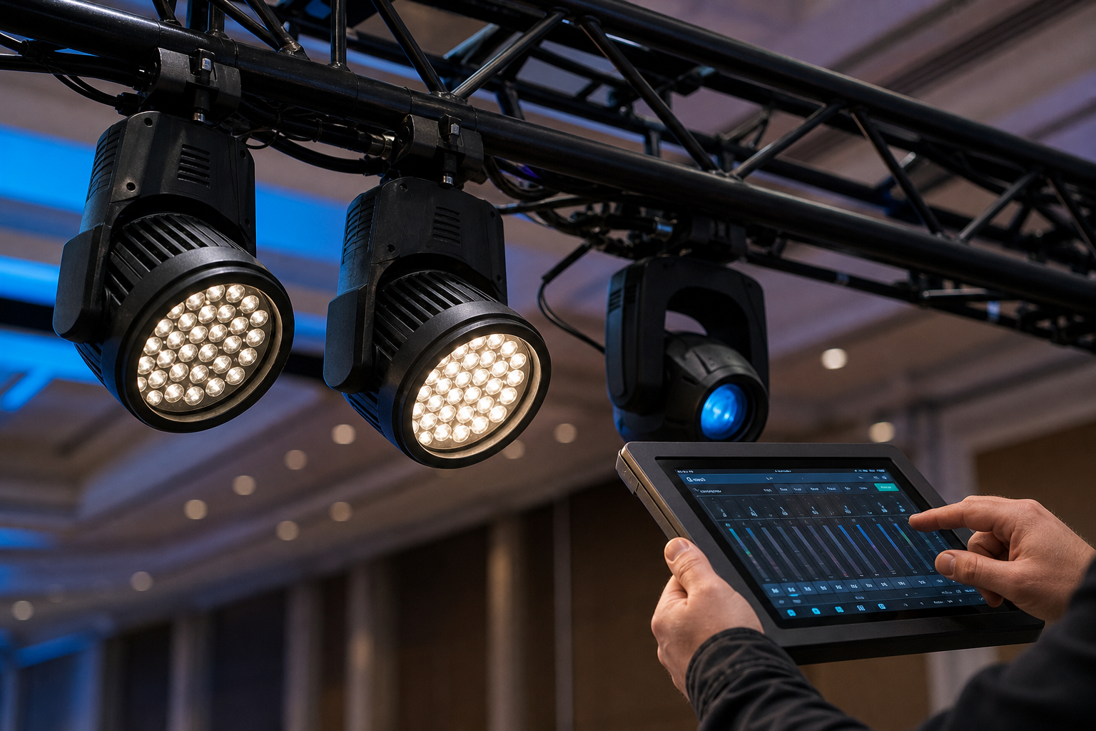 3. Choose fixtures and control systems that match goals — lighting design for events