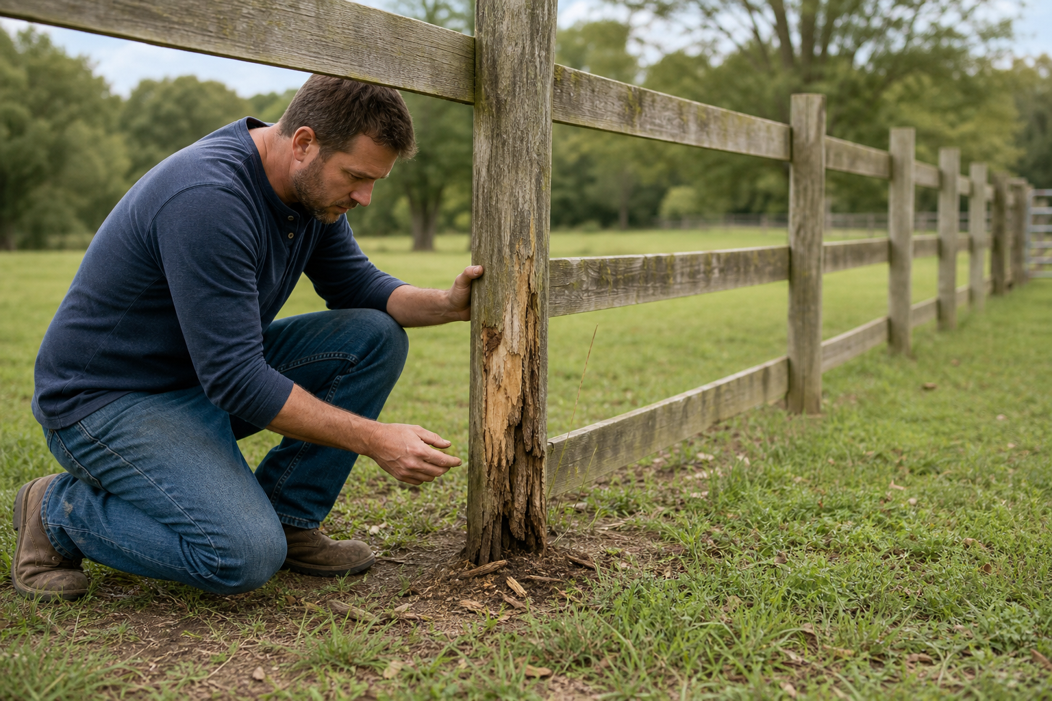 On-site inspection: three quick tests to decide — wood fence post repair