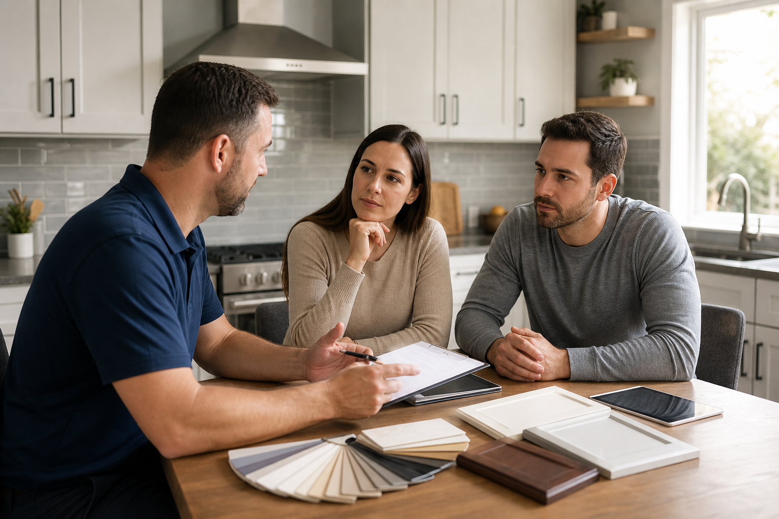 Questions to ask before you book — kitchen cabinet refinishing company Toronto