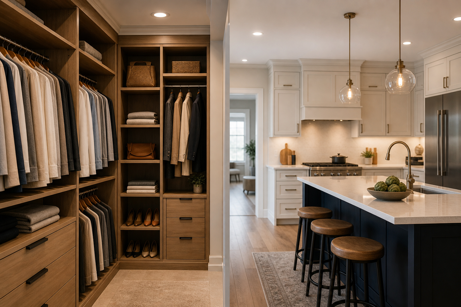 Custom closets and kitchen cabinets: What to decide before you request a quote