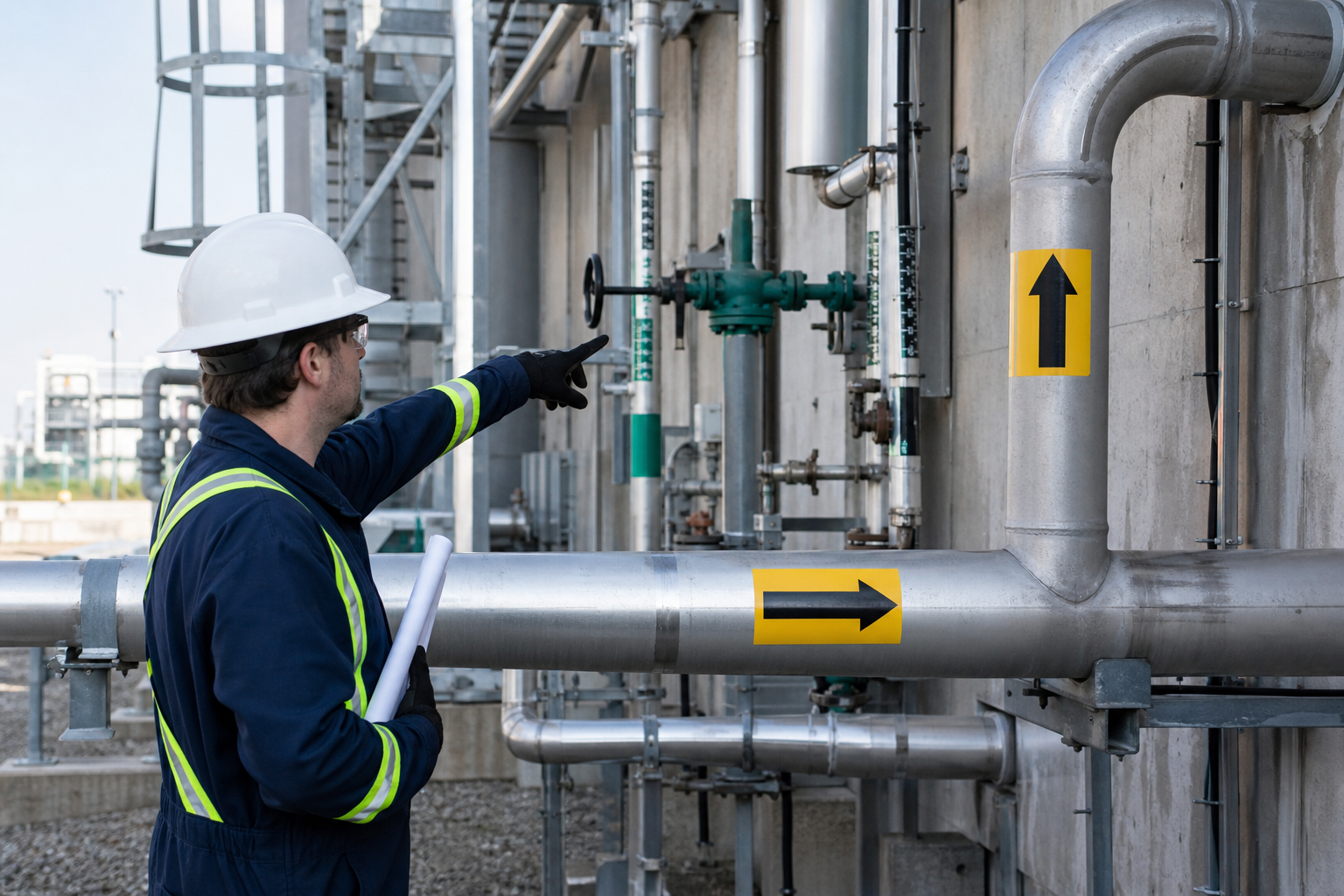 Placement and sizing: where to put symbols, arrows, and pipe markers — ANSI safety sign symbols