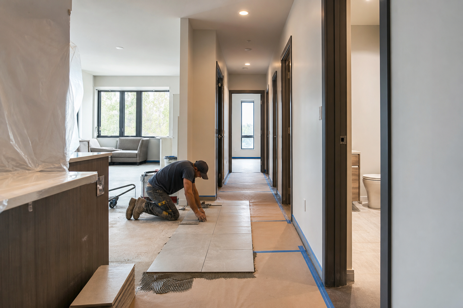 Phasing and scheduling tactics to minimise tenant disruption — flooring and tiling best practices