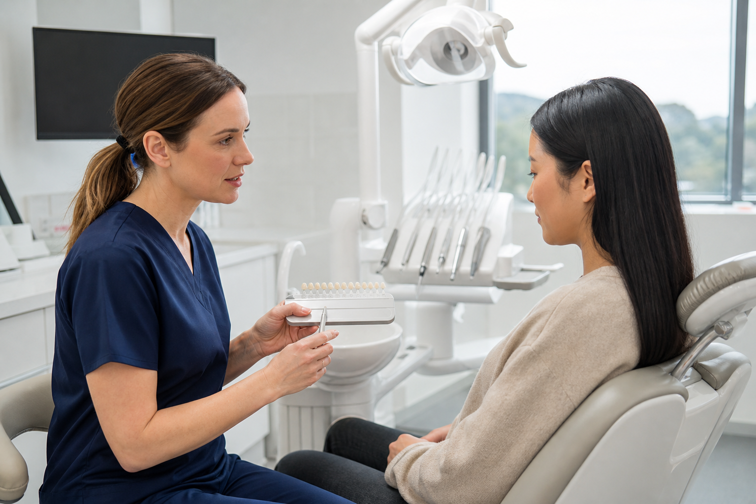 How to choose in-office or at-home whitening safely — tooth sensitivity after whitening