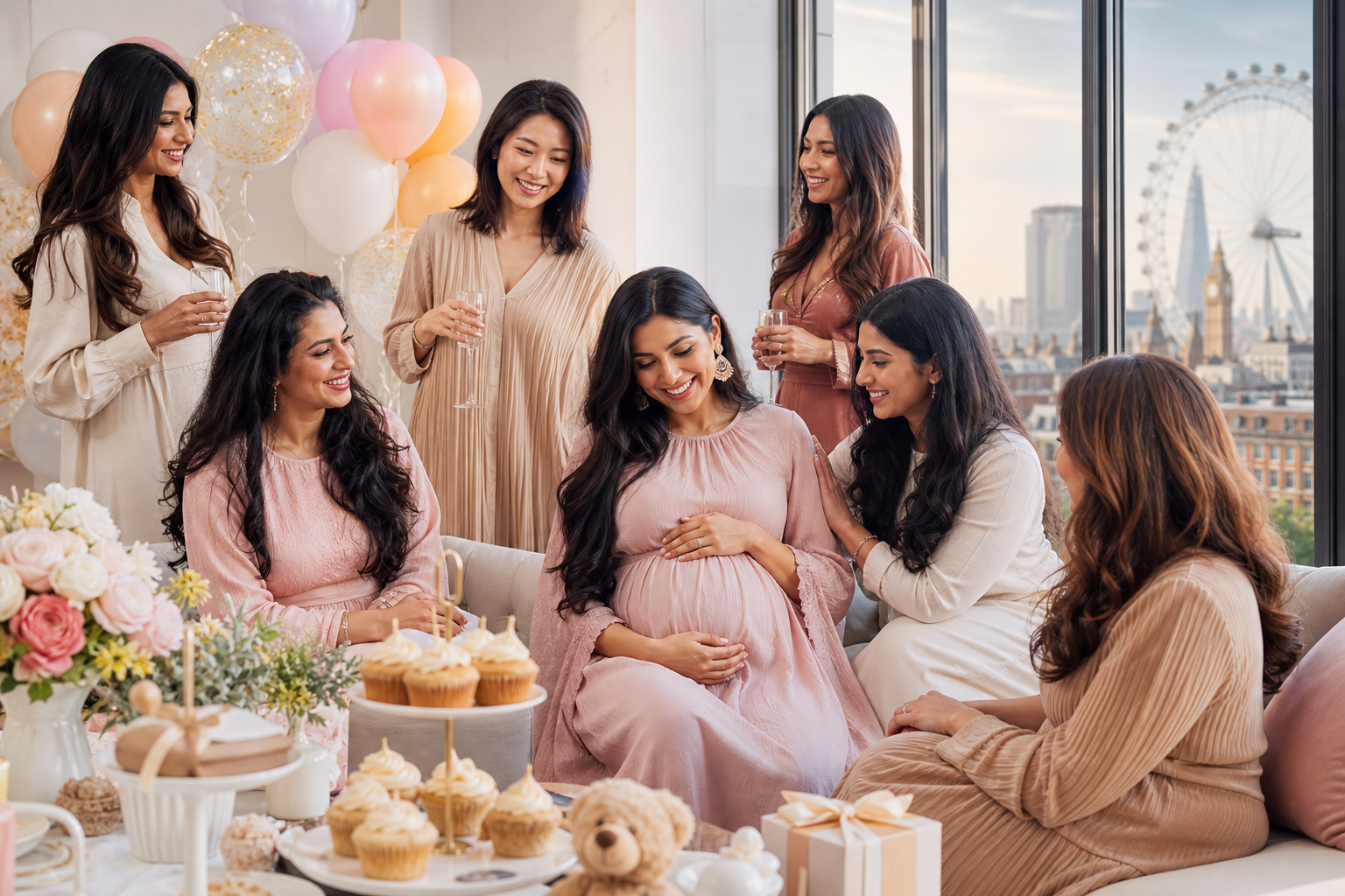 What should a baby shower planning guide for London include?