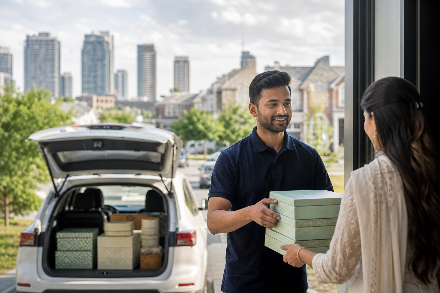 Ordering logistics in Brampton and the GTA: pickup, delivery and catering — mithai gift box