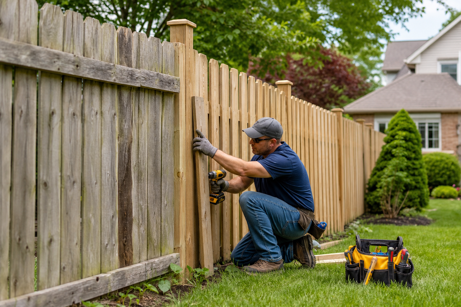 Which wooden fence repair method is right for your Mississauga home?