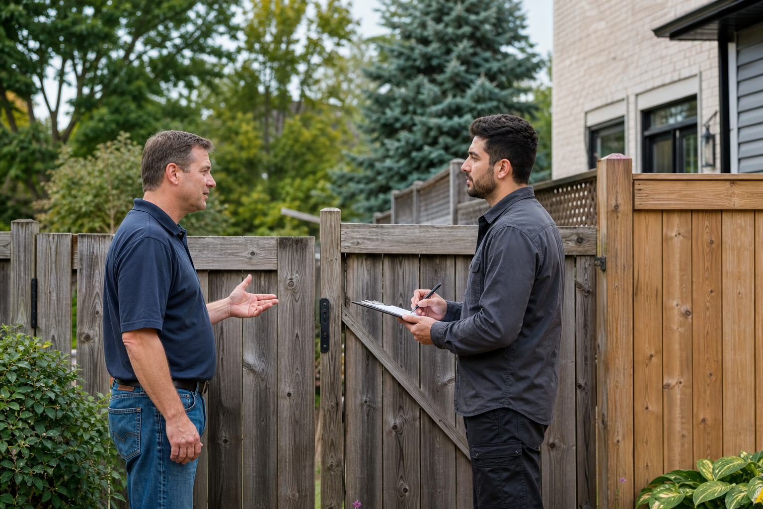 The exact questions to ask a Mississauga fence contractor before you book — wooden fence repair