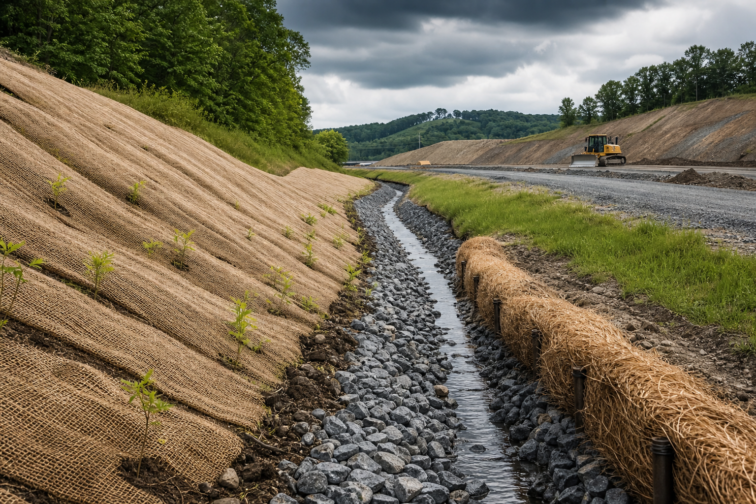 Choosing erosion control methods for construction and roadway projects