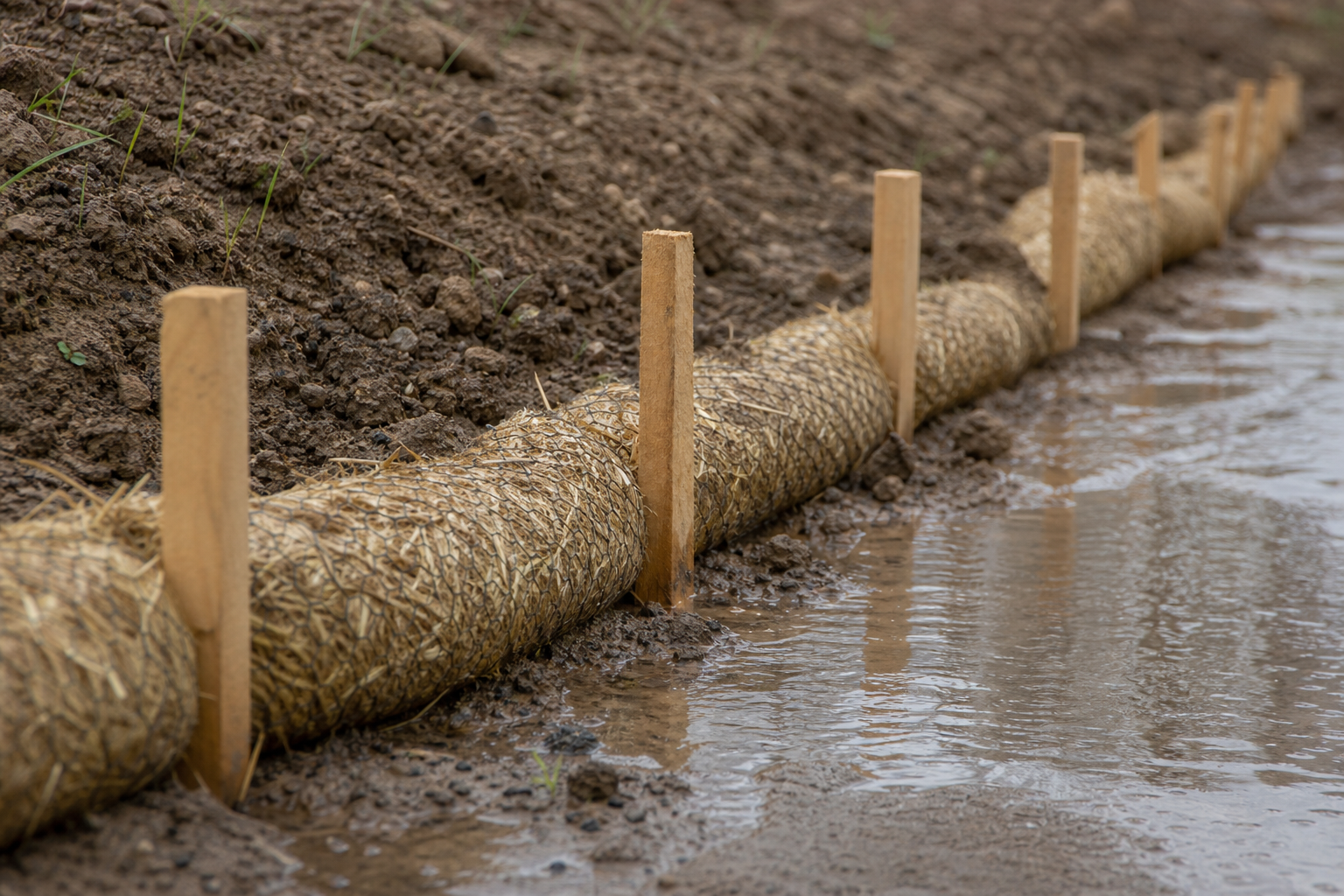 Installation and maintenance notes that affect performance — erosion control methods