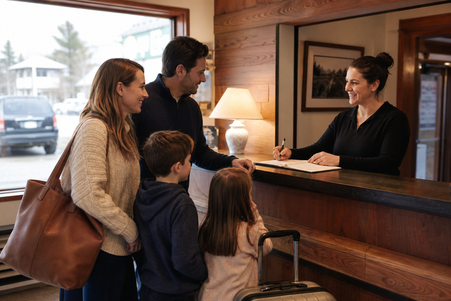 Front desk, office hours, and late arrival: what to confirm and script to use — Main Street lodging North Conway