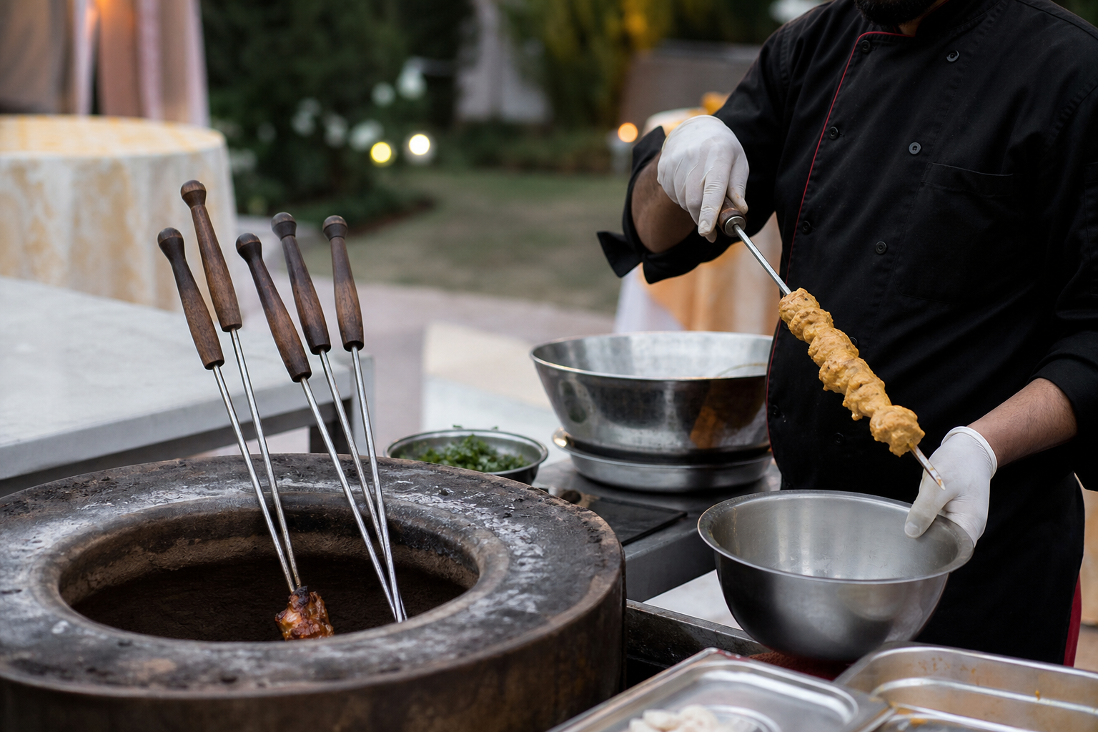 Fuel, equipment and chef qualifications to ask about — live tandoor catering guide