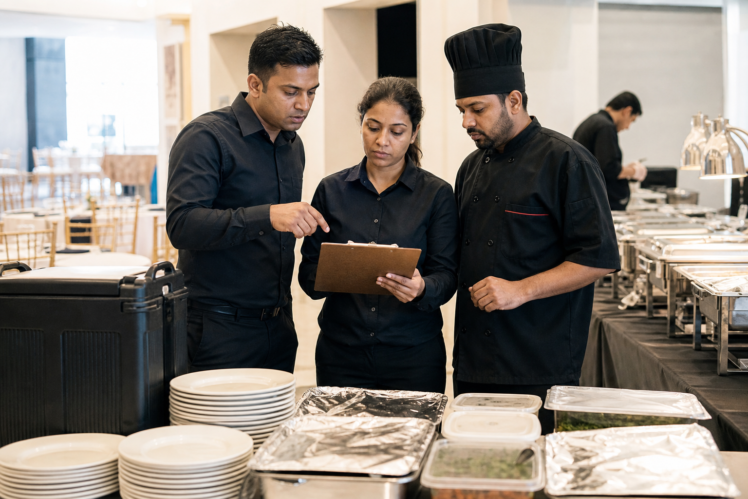 Step 6: Day-of contingency plan and communication checklist — catering meal combos
