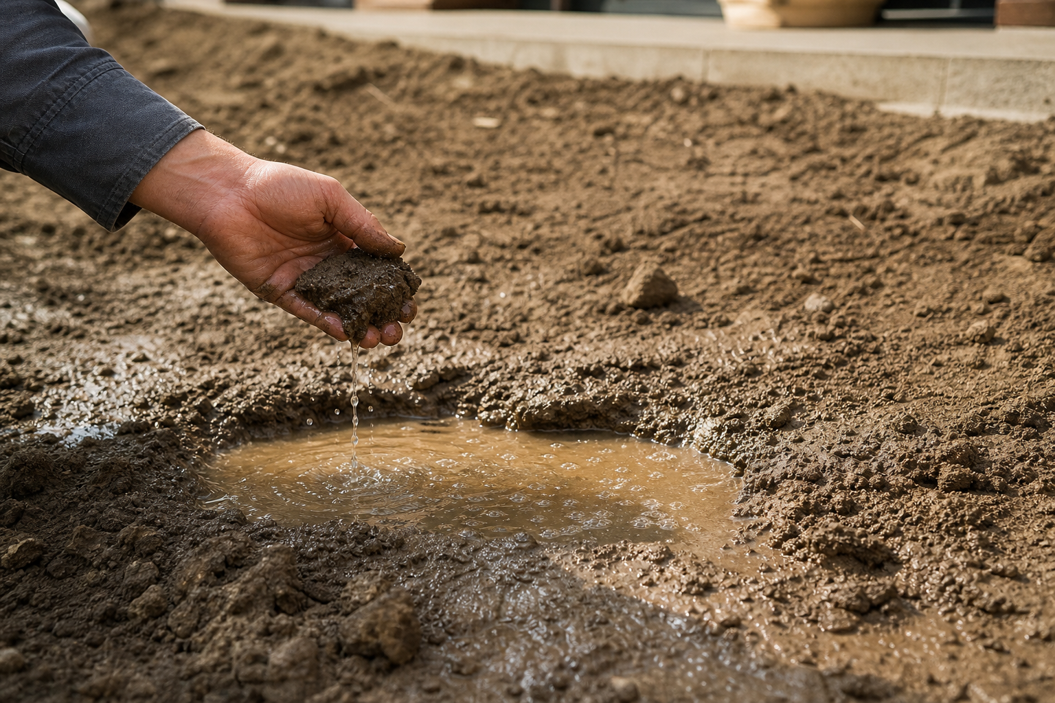 How construction damage and compaction change the plan — new lawn finishing after construction