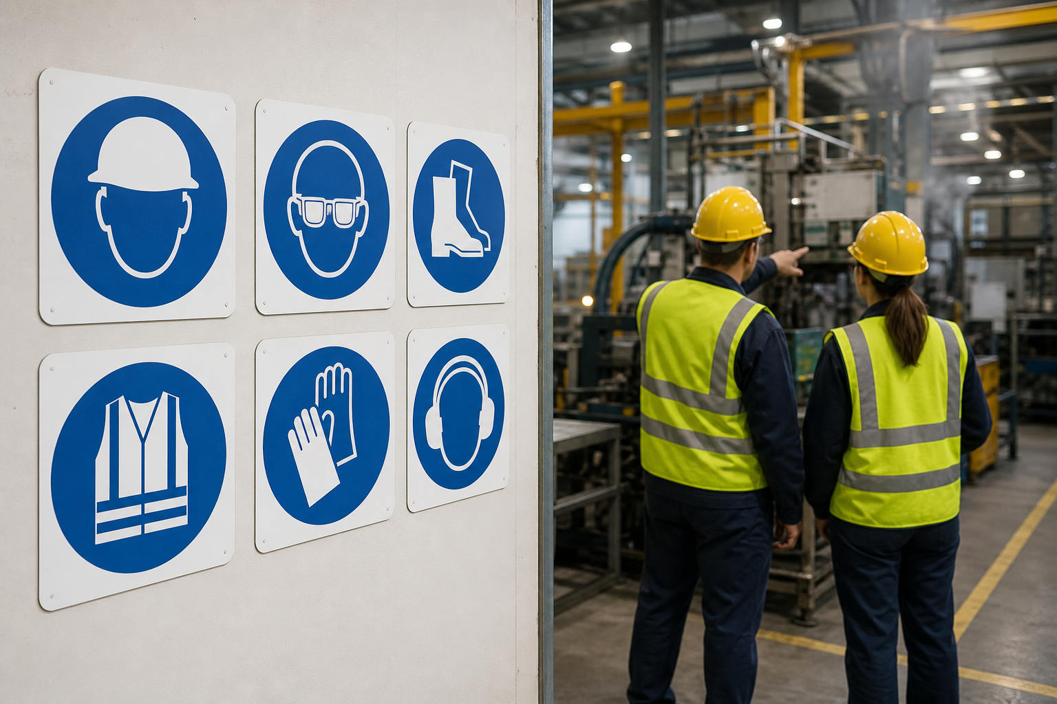 Common PPE sign examples and where to use them — PPE sign requirements