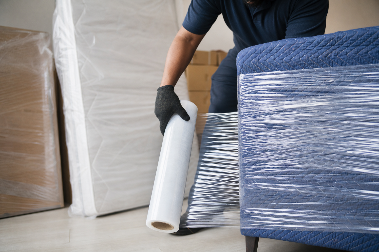 Item-specific wrapping: furniture, mattresses, appliances and electronics — moving supplies for wrapping