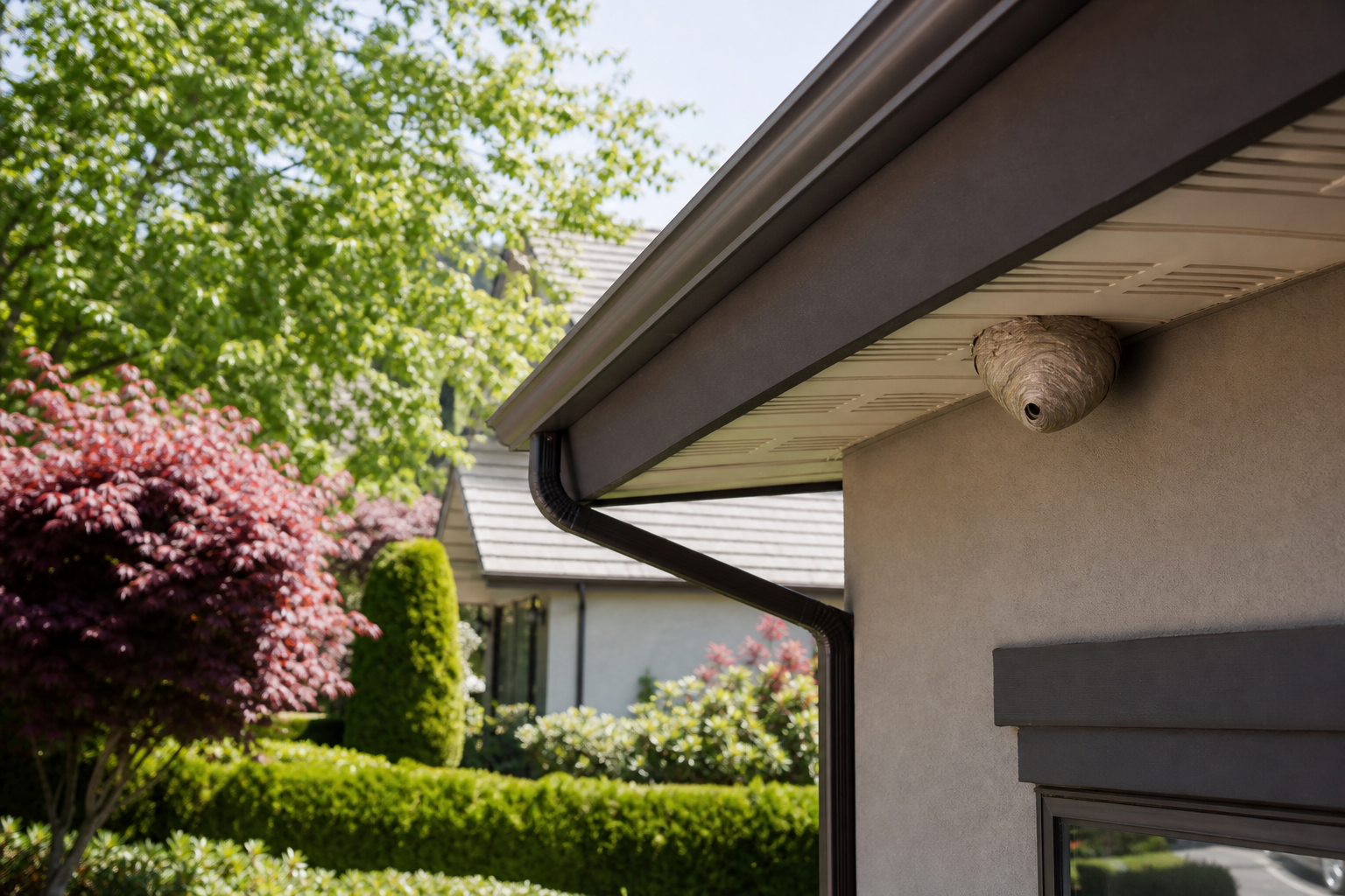 6. Exterior structures, eaves and gardens (wasps and nests) — local pest inspection checklist