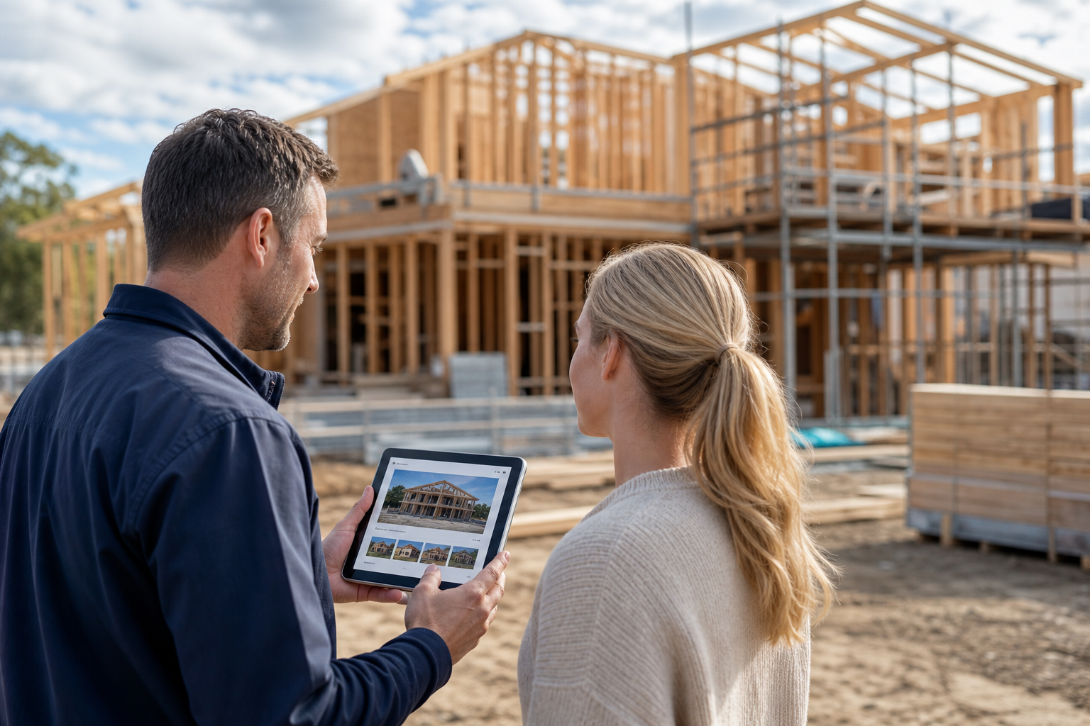 What does effective construction update communication look like for my build?