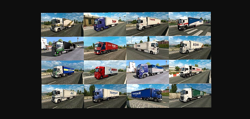МОД Painted Truck Traffic Pack v18.7.7 ДЛЯ EURO TRUCK SIMULATOR 2
