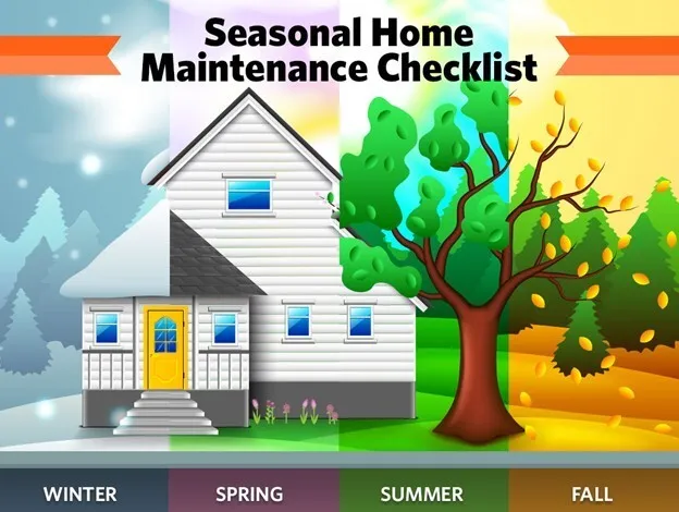Seasonal home maintenance calendar showing optimal times for professional cleaning services