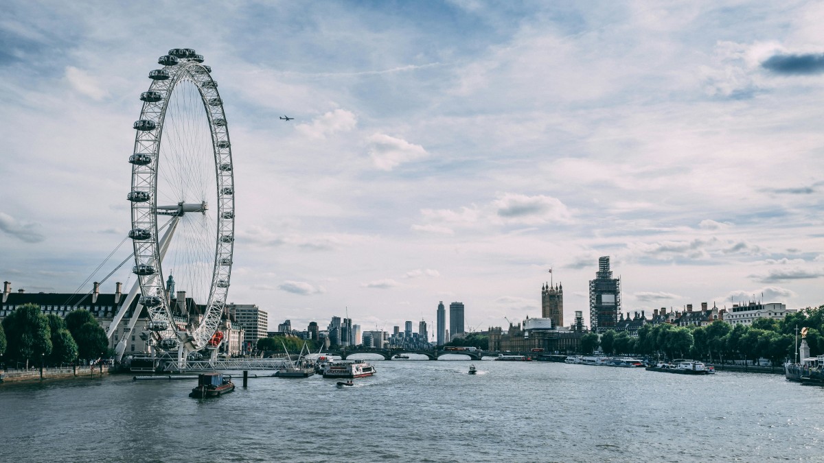 London Eye on the River Thames