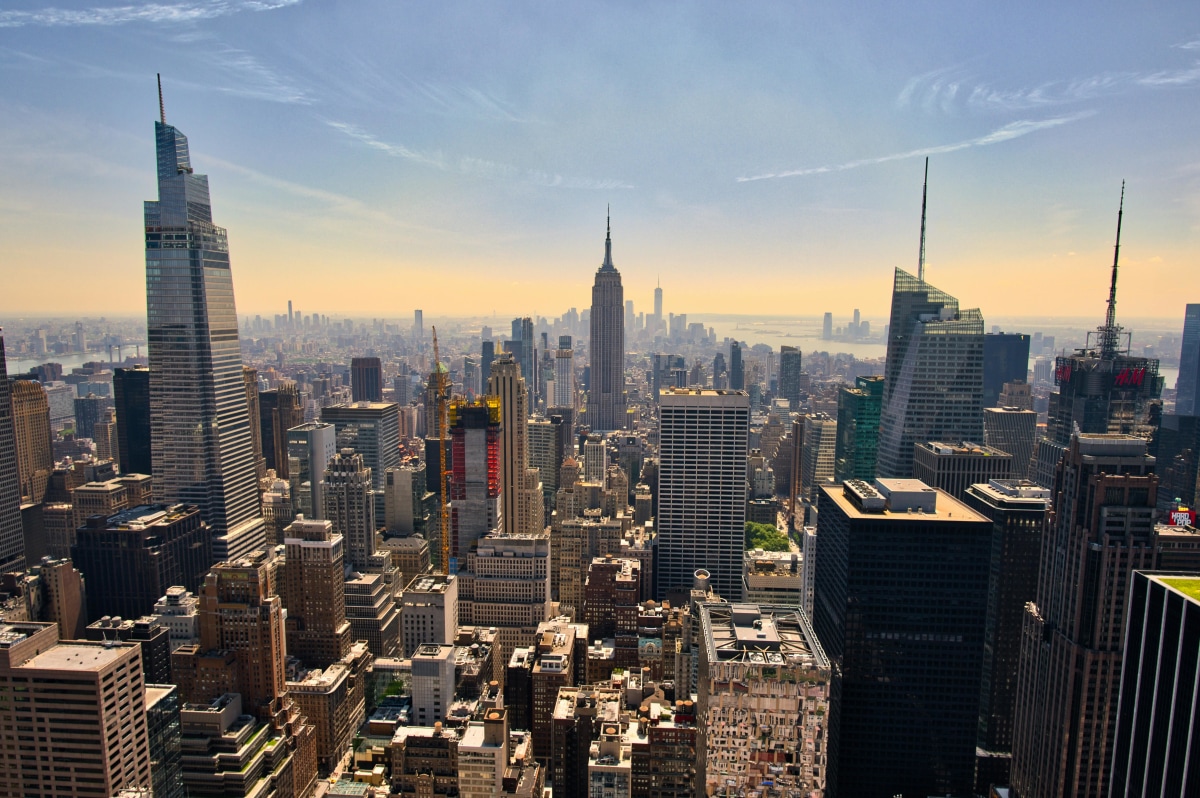 New York City skyline with Empire State Building