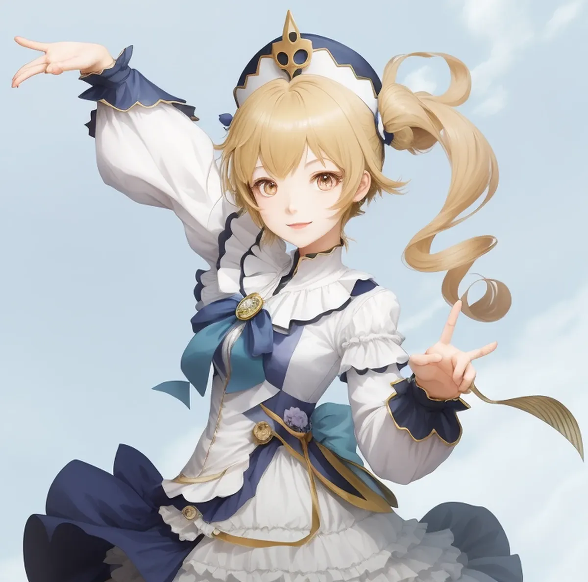 Barbara in anime style