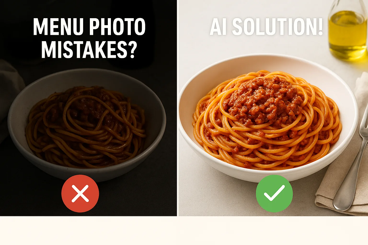 Are Your Menu Photos Actually Selling? 5 Common Mistakes & How AI Can Fix Them