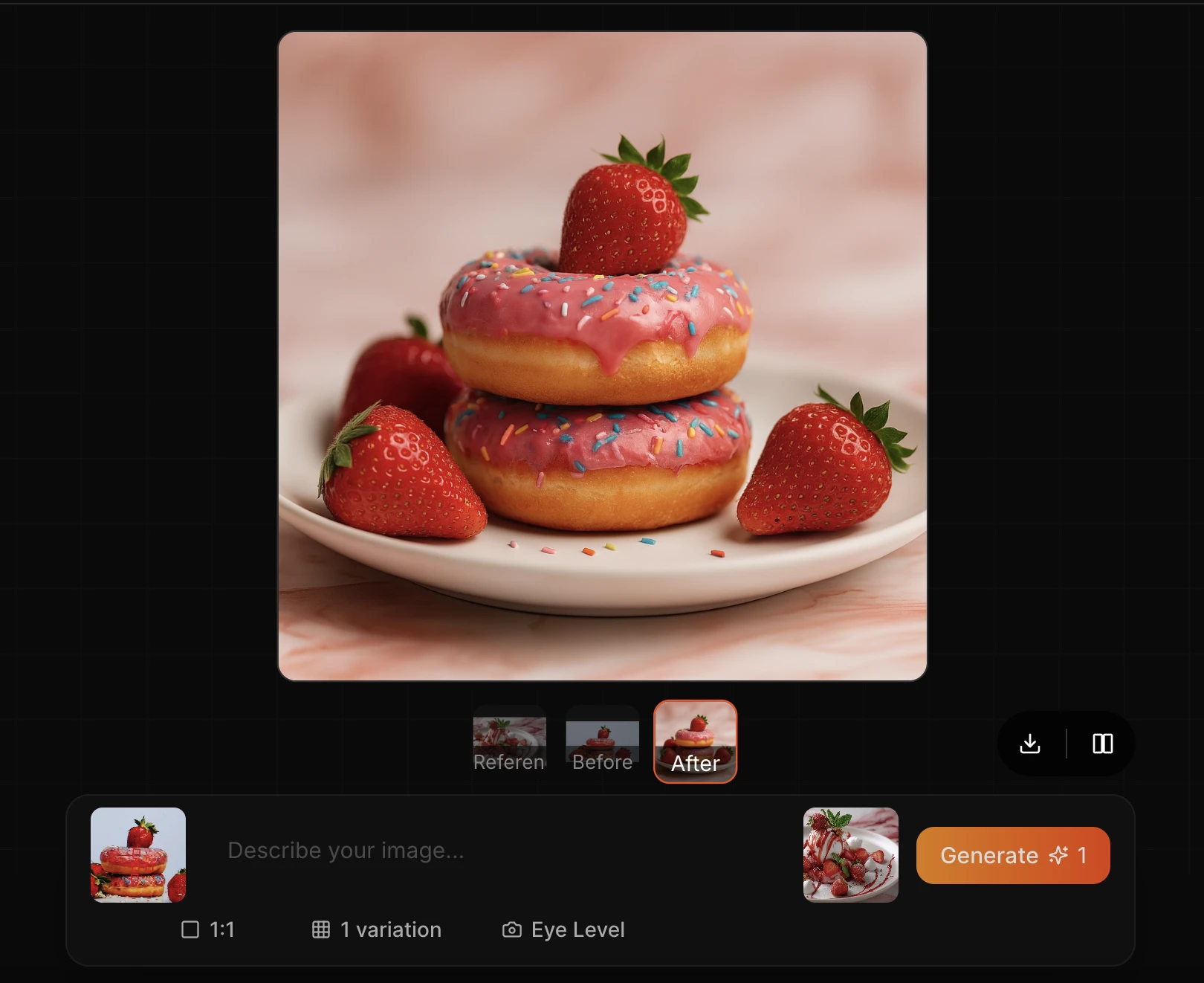 FoodShot AI food photography - instant professional results with one click AI food photography result - professional quality instantly