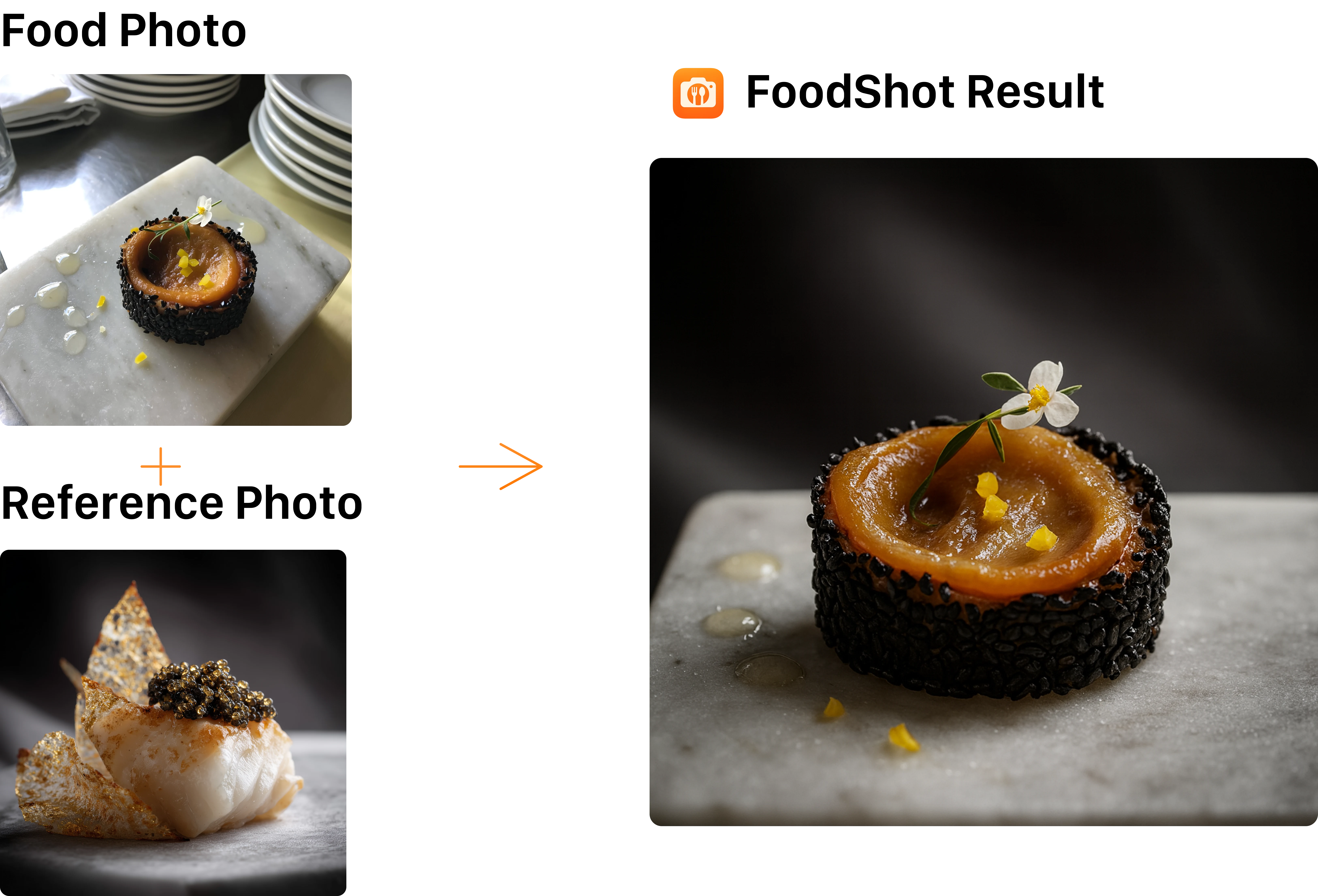 Achieve Michelin-level photography standards with FoodShot AI Michelin-standard food photography created with AI - professional fine dining images