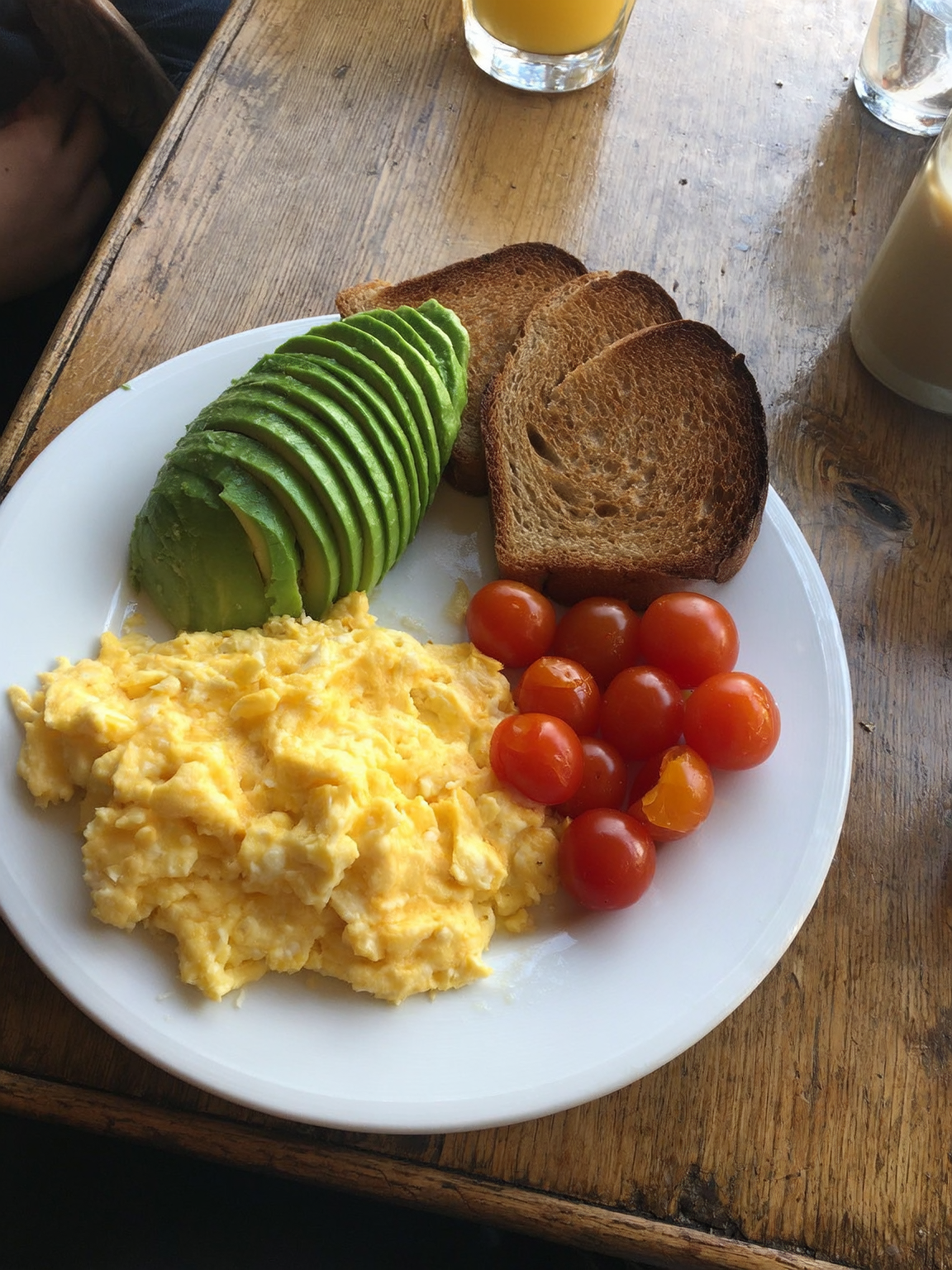 Amateur smartphone photo of cafe food - before AI enhancement