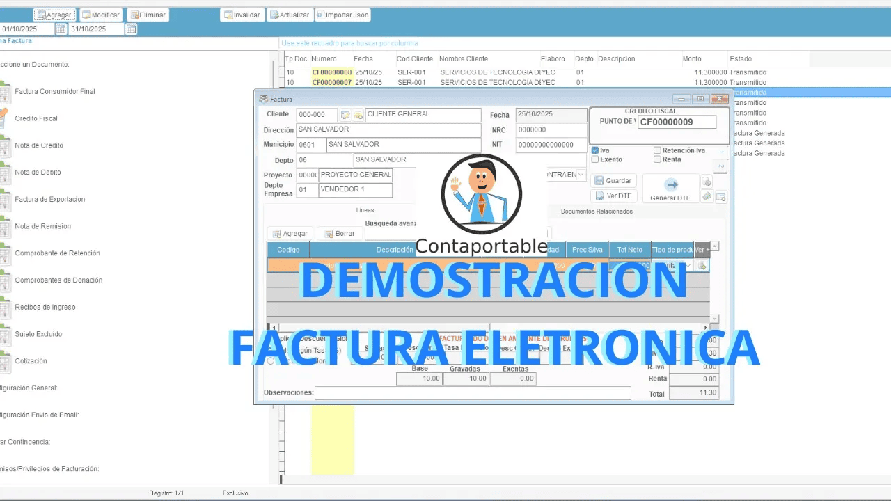 Demostración factura electrónica