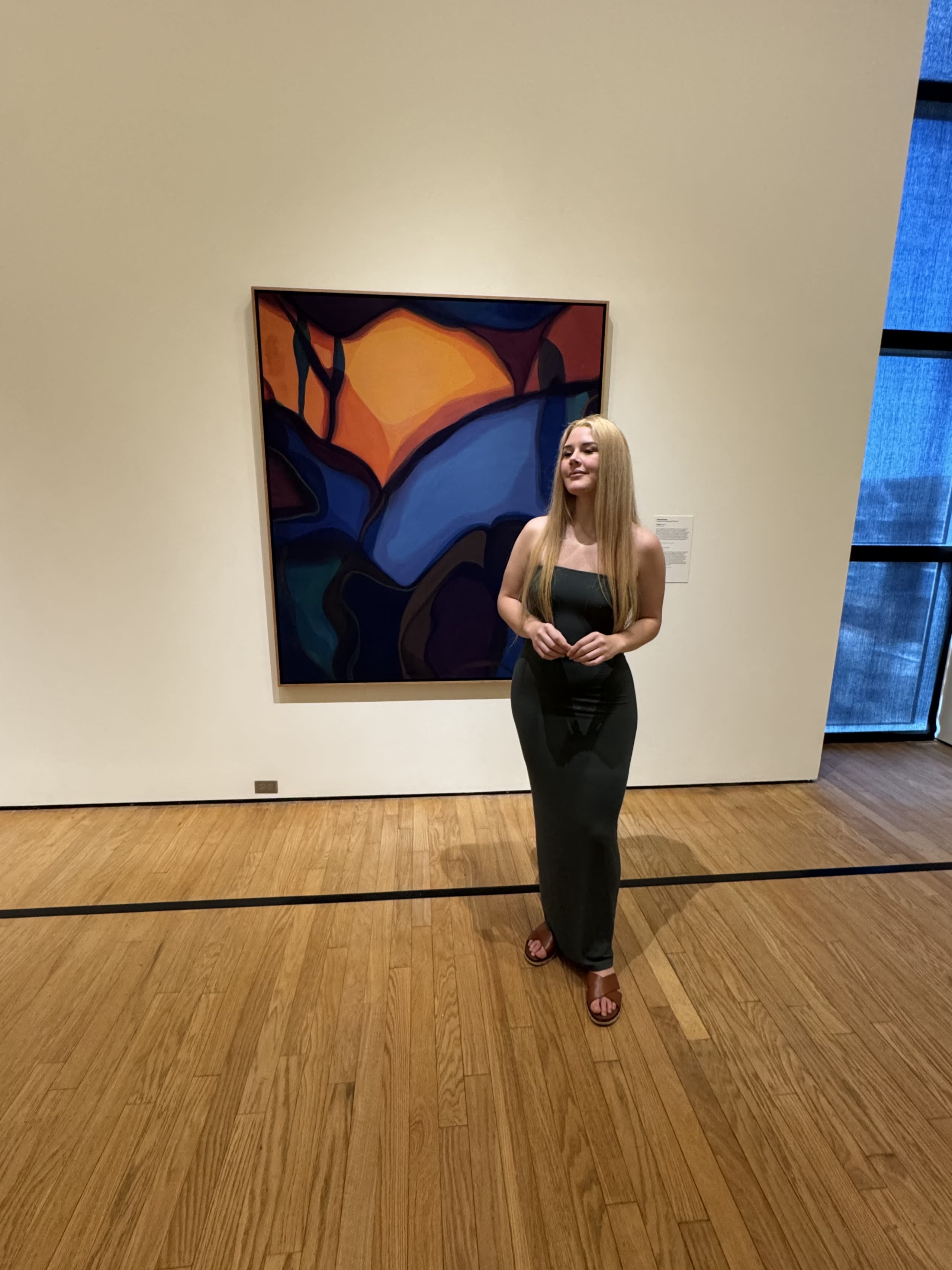 Hannah at an art museum