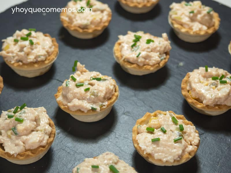 Canapés de pollo