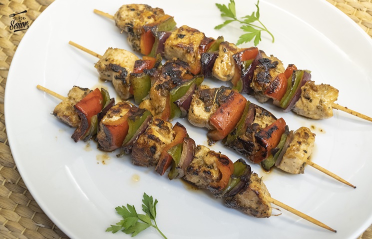 Brochetas de pollo