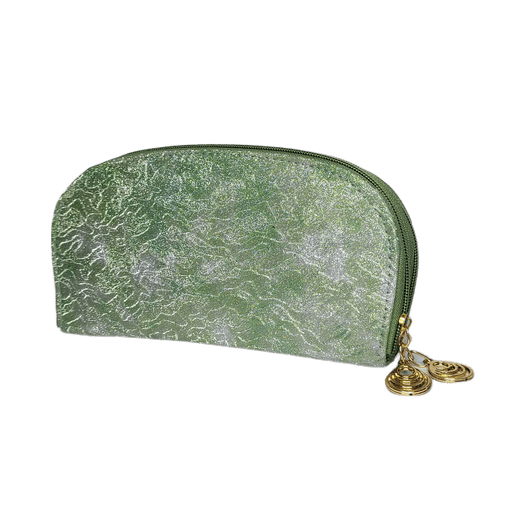 Women's Long Wallet Shimmer Textured Double-Zip Clutch Purse