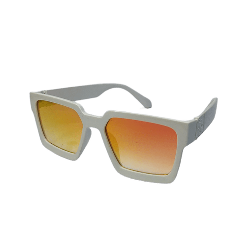 Retro Square Bold Frame Sunglasses Gradient Lens Fashion Shades