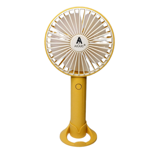 Akari Portable Mini Handheld Fan Rechargeable USB Cooling Fan with Stand