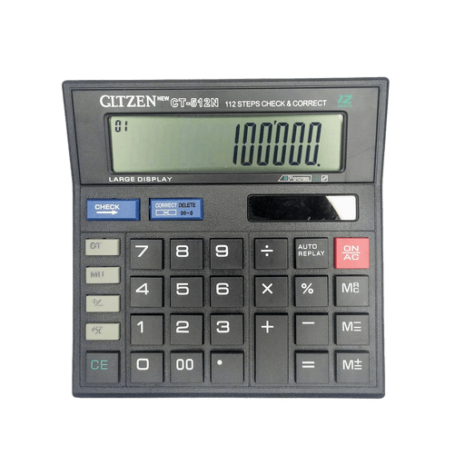 Gltzen CT-512N Desktop Calculator 12-Digit Check & Correct Business Calculator