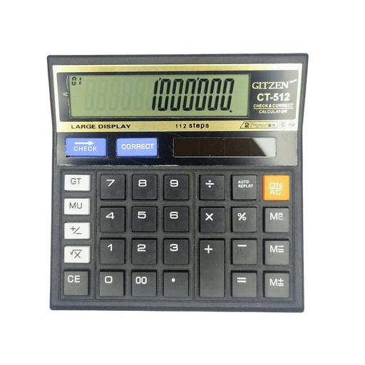 Gltzen CT-512 Check & Correct 12-Digit Business Calculator