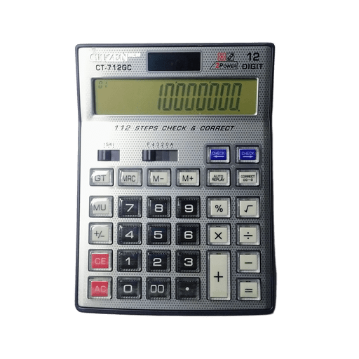 Gltzen CT-712GC Check & Correct 12-Digit Professional Business Calculator