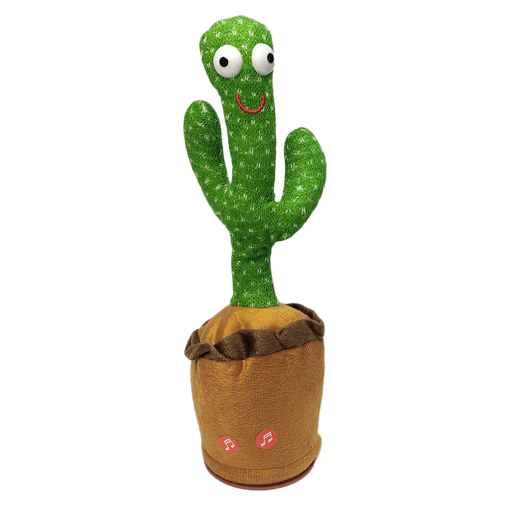 Dancing Cactus Talking Toy Voice-Repeating Musical Plush with LED Lights - Cactus