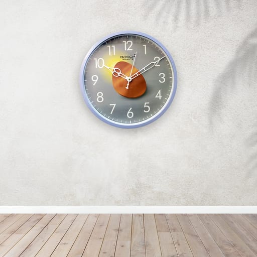 Bosch Delight Wall Clock 12-Inch Modern Timepiece