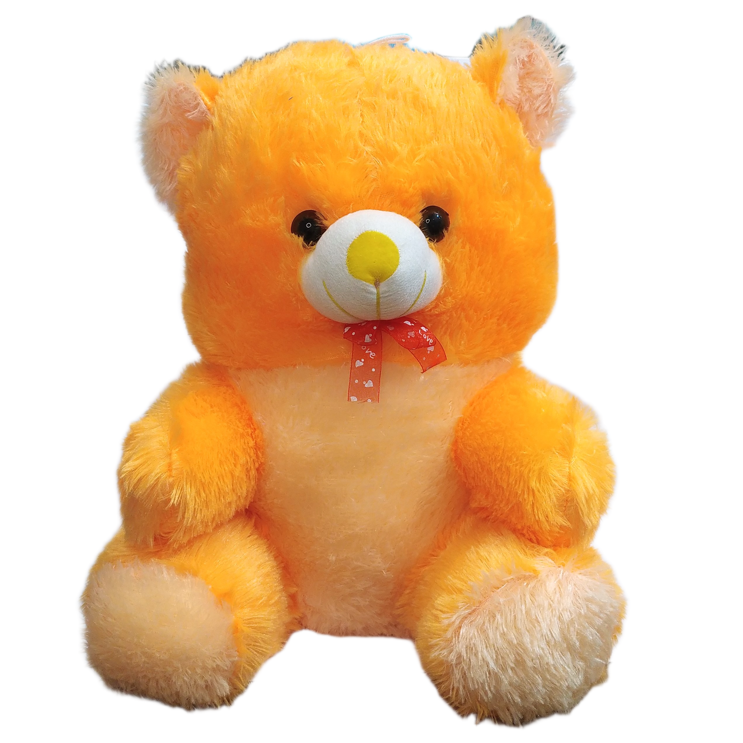 Jumbo Bow-Tie Teddy Bear 50cm Super Soft Red & Yellow Love Plush | Orange