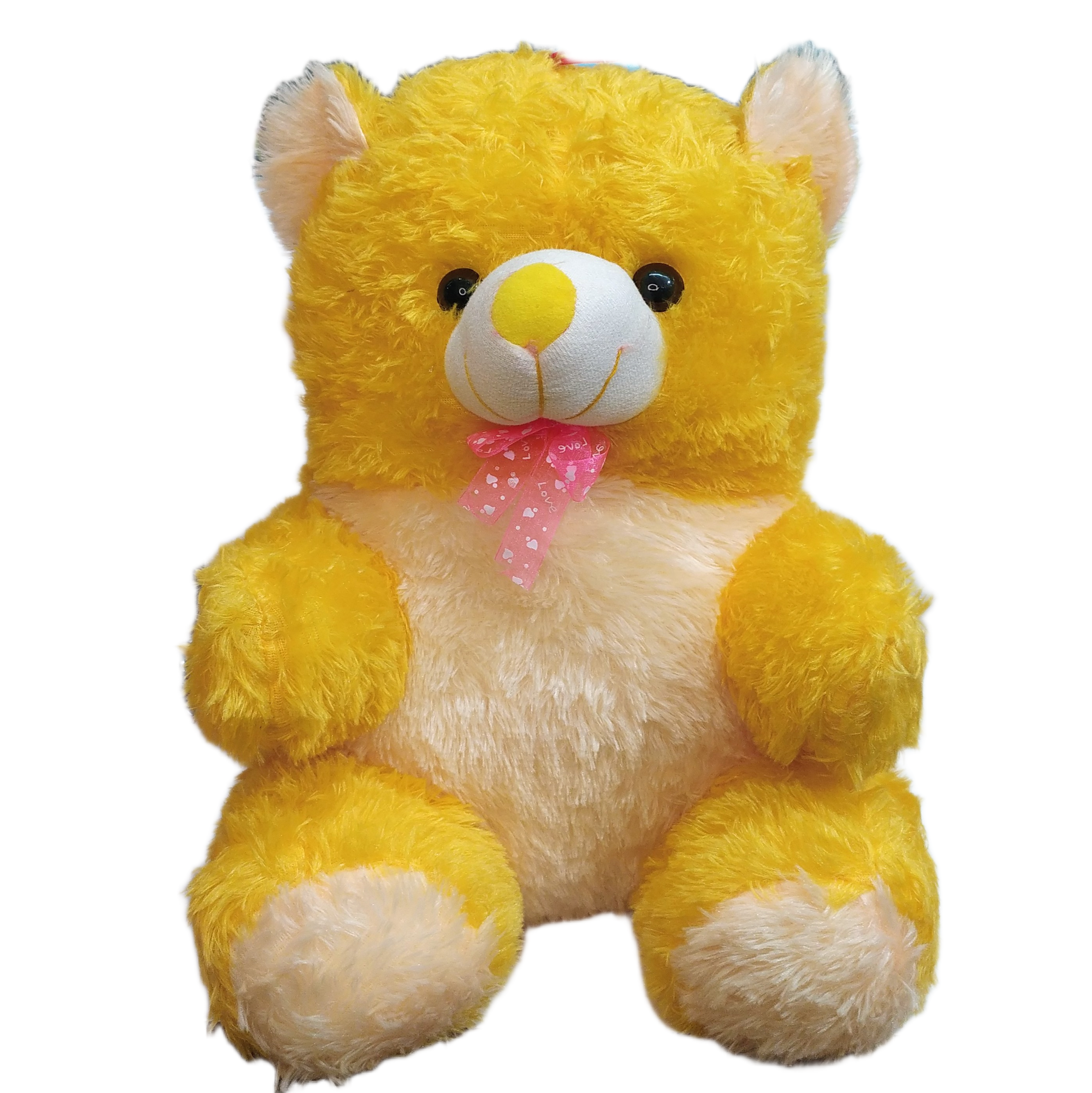 Jumbo Bow-Tie Teddy Bear 50cm Super Soft Red & Yellow Love Plush | Yellow