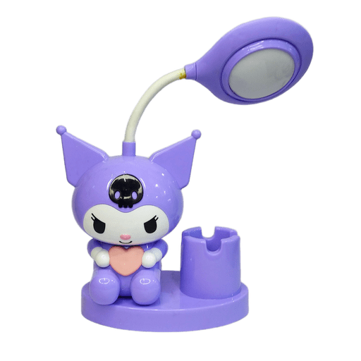 Kuromi LED Desk Lamp Official-Style Purple Kuromi Rechargeable Study Light with Pen Holder