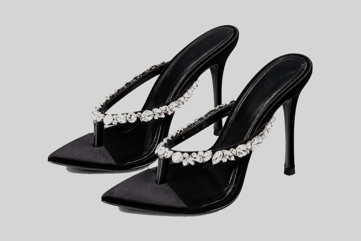 Black Crystal Heel — Stellar Heels