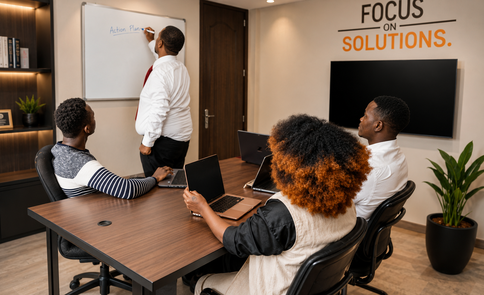 Sibuor Designs team collaborating in the studio